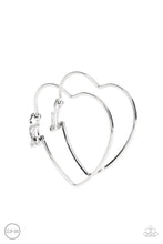 Load image into Gallery viewer, Harmonious Hearts Silver Clip-on Earring
