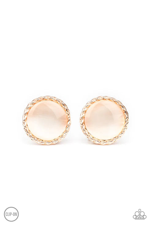 Get Up and GLOW Gold Clip-On Earring