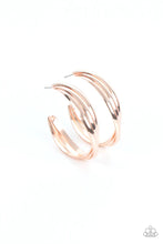 Load image into Gallery viewer, Curvy Charmer Rose Gold Hoop Earring
