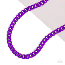Load image into Gallery viewer, Painted Powerhouse Purple Necklace
