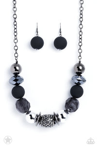 A Warm Welcome Black Blockbuster Necklace