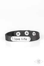 Load image into Gallery viewer, Love Life Black Bracelet

