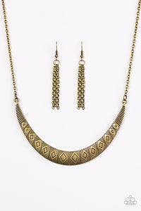 Going So MOON Brass Necklace