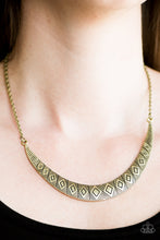 Load image into Gallery viewer, Going So MOON Brass Necklace
