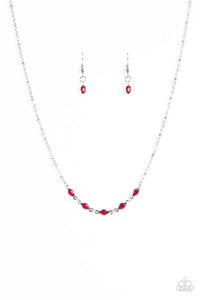 Take Center Stage Red Necklace