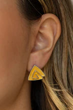 Load image into Gallery viewer, On Blast Yellow Post Earring
