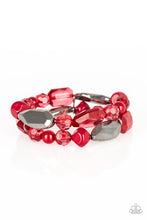 Load image into Gallery viewer, Rockin&#39; Rock Candy Red Bracelet
