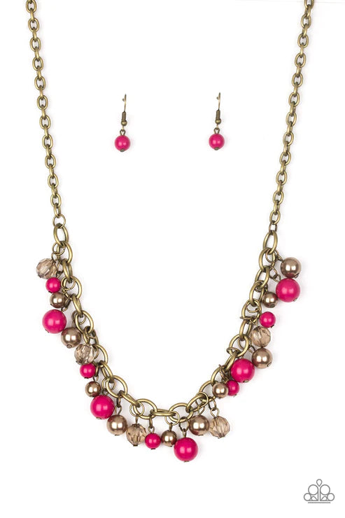 The GRIT Crowd Pink Necklace