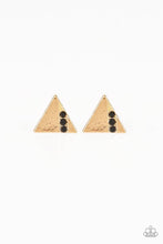 Load image into Gallery viewer, Pyramid Paradise Black Earring Post
