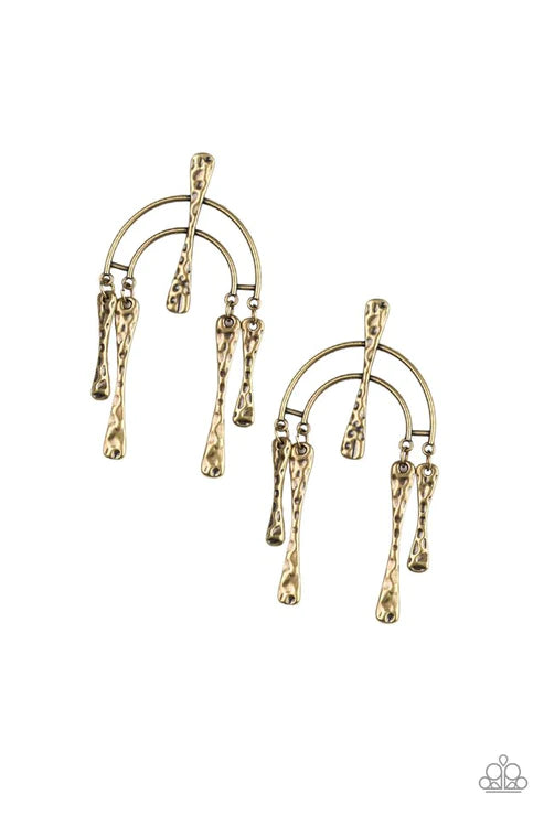 ARTIFACTS Of Life Brass Post Earring