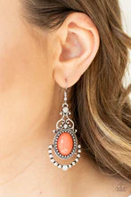 Load image into Gallery viewer, CAMEO and Juliet Orange Earring

