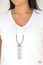 Mayan Masquerade Purple Necklace
