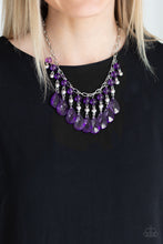 Load image into Gallery viewer, Beauty School Drop Out Purple Necklace
