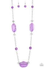 Load image into Gallery viewer, Crystal Charm Purple Necklace

