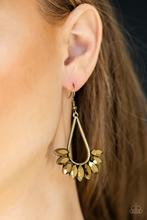 Load image into Gallery viewer, Be On Guard Brass Earring
