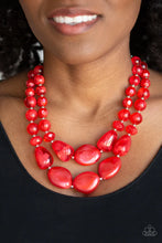 Load image into Gallery viewer, Beach Glam Red Necklace
