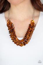 Load image into Gallery viewer, Comin In HAUTE Brown Necklace

