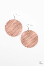 Plaited Plains Pink Earring