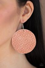 Load image into Gallery viewer, Plaited Plains Pink Earring
