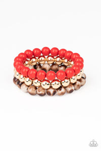 Courageously Couture Red Bracelet