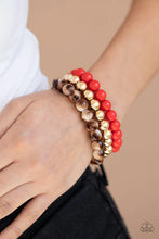 Load image into Gallery viewer, Courageously Couture Red Bracelet

