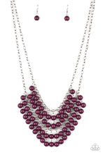 Bubbly Boardwalk Purple Necklace
