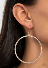 Load image into Gallery viewer, Wide Curves Ahead Gold Earring
