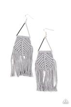 Load image into Gallery viewer, Macrame Jungle Silver Earring
