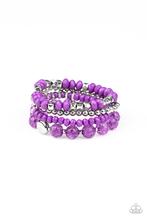 Load image into Gallery viewer, Layered Luster Purple Bracelet
