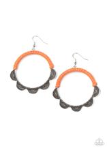 Load image into Gallery viewer, Tambourine Trend Orange Earring
