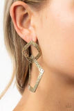 Load image into Gallery viewer, Scrap Yard Brass Post Earring
