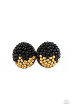 Load image into Gallery viewer, As Happy As Can BEAD Black Post Earring
