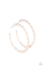 Load image into Gallery viewer, Radiant Ridges Rose Gold Hoop Earring
