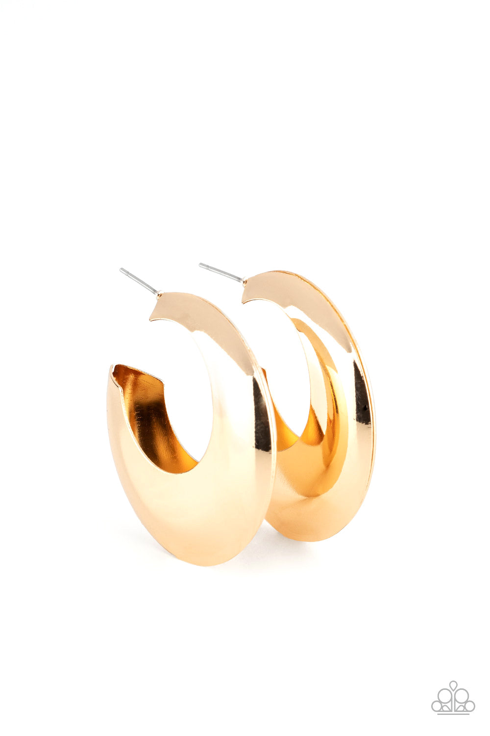 Chic CRESCENTO Gold Hoop Earring