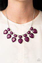 Load image into Gallery viewer, Modern Masquerade Purple Necklace
