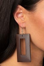 Totally Framed Brown Earring