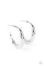 Lay It On Thick Silver Hoop Earring