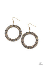 Load image into Gallery viewer, Above The RIMS Brass Earring
