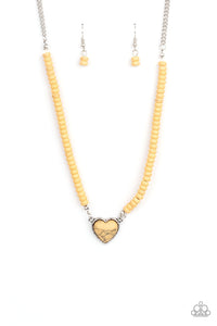 Country Sweetheart Yellow Necklace