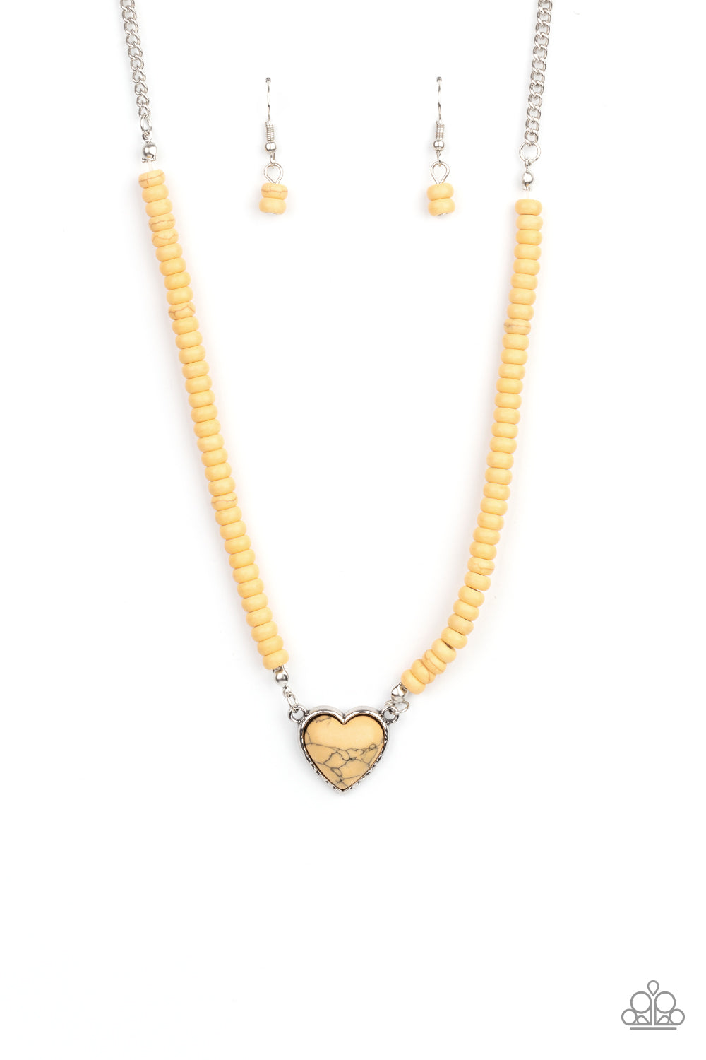 Country Sweetheart Yellow Necklace