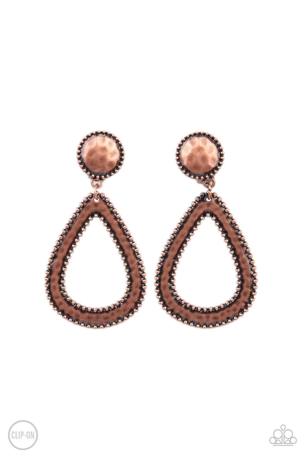 Beyond The Borders Copper Clip-On Earring