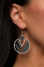 Load image into Gallery viewer, Petrified Posh Black Earring

