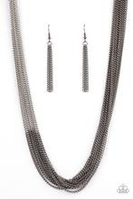 Load image into Gallery viewer, Metallic Merger Black Necklace
