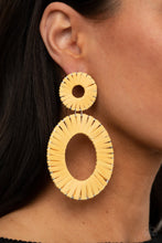 Load image into Gallery viewer, Foxy Flamenco Yellow Post Earring
