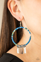 Load image into Gallery viewer, Garden Chimes Blue Earring

