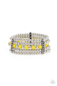 Gloss Over The Details Yellow Bracelet