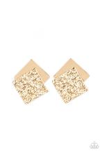 Square With Style Gold Earring