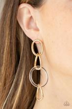 Talk In Circles Gold Post Earring