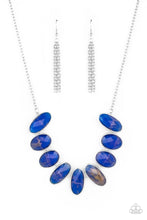 Load image into Gallery viewer, Elliptical Episode Blue Necklace

