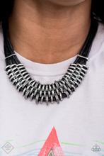 Load image into Gallery viewer, Lock Stock and SPARKLE Black Necklace
